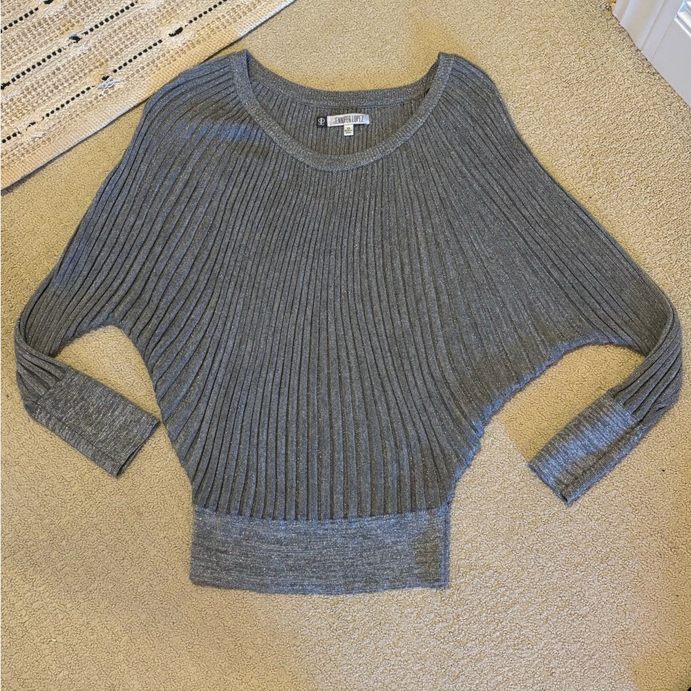 Jennifer Lopez for Kohl’s Holiday Metallic Sweater with dolman sleeves